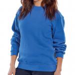 Beeswift Click Polycotton Sweatshirt Royal Blue L BSW01900