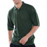 Beeswift Click Short Sleeve Polo Shirt Bottle Green S BSW01938