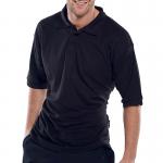 Beeswift Click Short Sleeve Polo Shirt Black 2XL BSW01946