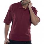 Beeswift Click Short Sleeve Polo Shirt Burgundy M BSW01949