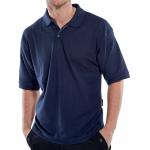 Beeswift Click Short Sleeve Polo Shirt Navy Blue Large BSW02002