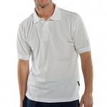 Beeswift Click Short Sleeve Polo Shirt White L BSW02050