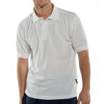 Beeswift Click Short Sleeve Polo Shirt White M BSW02051