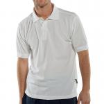 Beeswift Click Short Sleeve Polo Shirt White S CLPKSWS BSW02052