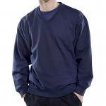 Beeswift Click V-Neck Sweatshirt Navy Blue S BSW02076