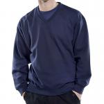 Beeswift Click V-Neck Sweatshirt Navy Blue 2XL CLVPCSN2XL BSW02078