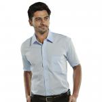 Beeswift Classic Short Sleeve Shirt Sky Blue 15.5 BSW02159