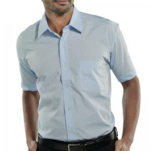 Beeswift Classic Short Sleeve Shirt Sky Blue 17.5 CSSSB17.5 BSW02163