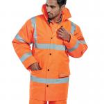 Beeswift Constructor High Visibility Jacket Orange L BSW02184