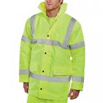 Beeswift Constructor High Visibility Jacket Saturn Yellow L BSW02192