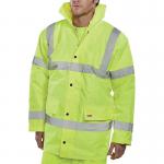 Beeswift Constructor Hi Vis Jacket Saturn Yellow 4XL CTJENGSY4XL BSW02193