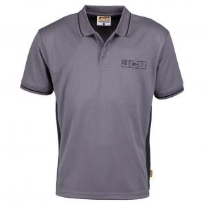 JCB Trade Polo GreyBlack XL DIA-XL BSW02688