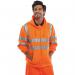 Beeswift Zip Up Hooded High Visibility Sweatshirt Orange S BSHSSENORS BSW02892
