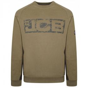 JCB Trade Crew Sweatshirt Olive M CrewOL-M BSW03226