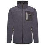 JCB Trade Fleece Full Zip Steel Blue S BSW03375