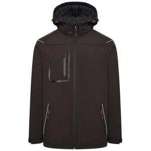JCB Trade Hooded Softshell Black 2XL D-ML-XXL BSW03403