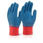 Beeswift LatexFully Coated Gripper Gloves Blue L LFCGGBL BSW03429