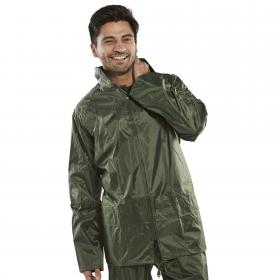 Beeswift Nylon B-Dri Weather Proof Jacket Olive Green 2XL BSW03981