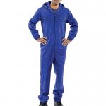 Beeswift Super Click Hooded Boilersuit Royal Blue 36 BSW04150