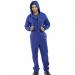 Beeswift Super Click Hooded Boilersuit Royal Blue 36 BSW04150