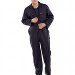 Beeswift Super Click Heavyweight Boilersuit Navy Blue 52 BSW04174