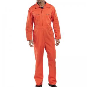 Beeswift Super Click Heavyweight Boilersuit Orange 42 PCBSHWOR42