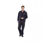 Beeswift Click Polycotton Boilersuit Navy Blue 34 Inch BSW04212