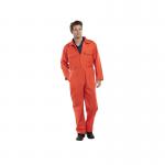 Beeswift Click Polycotton Boilersuit Orange 34 Inch BSW04235