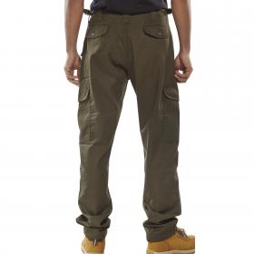 Beeswift Combat Trousers Olive Green 44 BSW04352