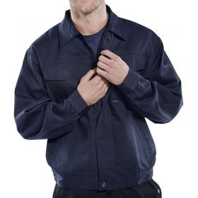 Beeswift Heavyweight Drivers Jacket Navy Blue 46 PCJ9N46 BSW04369