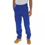 Beeswift Super Click Drivers Trousers Royal Blue 32 PCTHWR32 BSW04575
