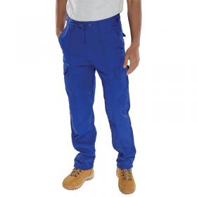 Beeswift Super Click Drivers Trousers Royal Blue 36 PCTHWR36 BSW04577