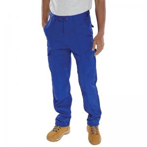 Beeswift Super Click Drivers Trousers Royal Blue 44 PCTHWR44 BSW04581