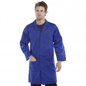 Beeswift Polycotton Warehouse Coat Royal Blue 36 BSW04684