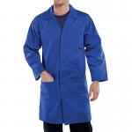 Beeswift Click Polycotton Warehouse Coat Royal Blue Size 50 PCWCR50 BSW04691