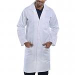 Beeswift Polycotton Warehouse Coat White 34 BSW04703