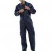 Beeswift Click Quilted Boilersuit Navy Blue 36 BSW05018