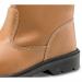 Beeswift Lined Steel Toe Leather Upper Rigger Boots 1Pr Tan 6 RBLS06 BSW05098