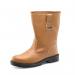 Beeswift Lined Steel Toe Leather Upper Rigger Boots 1Pr Tan 9 RBLS09 BSW05101