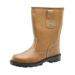 Beeswift Dual Density Polyurethane Rigger Boots 1 Pair Unlined Tan Size 6 BSW05120