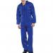 Beeswift Click Polycotton Regular Boilersuit Royal Blue 48 BSW05178