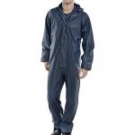 Beeswift Super B-Dri PU Coverall Navy Blue L SBDCNL BSW05279