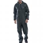 Beeswift Super B-Dri PU Coverall Olive Green XL SBDCOXL BSW05287