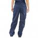 Beeswift Ladies Polycotton Trousers Navy Blue 24 BSW05396