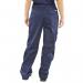 Beeswift Ladies Polycotton Trousers Navy Blue 24 LPCTHWN24 BSW05396