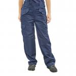 Beeswift Ladies Polycotton Trousers Navy Blue 28 BSW05413