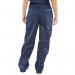 Beeswift Ladies Polycotton Trousers Navy Blue 34 LPCTHWN34 BSW05416