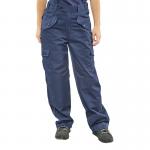 Beeswift Ladies Polycotton Trousers Navy Blue 38 BSW05418