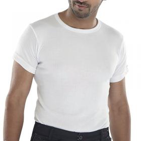 Beeswift Short Sleeve Thermal Vest White L THVSSWL BSW06108