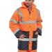 Beeswift Two Tone High Visibility Traffic Jacket Orange/Navy Blue L BSW06183